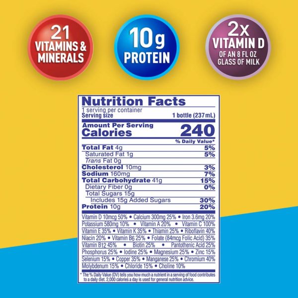 Carnation Breakfast Essentials Ready-to-Drink, Rich Milk Chocolate, 8 Ounce Bottle (Pack of 24) (Packaging May Vary) - Image 2