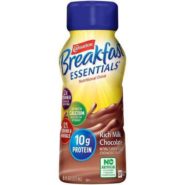Carnation Breakfast Essentials Ready-to-Drink, Rich Milk Chocolate, 8 Ounce Bottle (Pack of 24) (Packaging May Vary) - Image 4