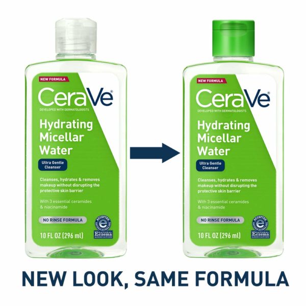 CeraVe Micellar Water | New & Improved Formula | Hydrating Facial Cleanser & Eye Makeup Remover | Fragrance Free & Non-Irritating | 10 Fl. Oz - Image 5