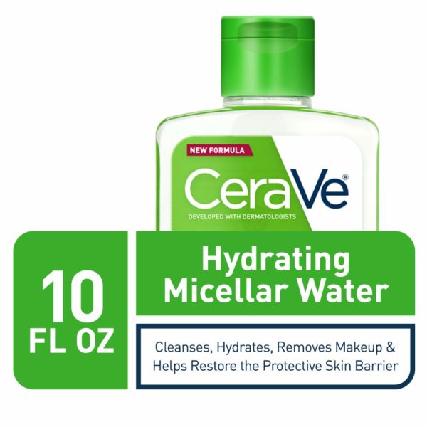 CeraVe Micellar Water | New & Improved Formula | Hydrating Facial Cleanser & Eye Makeup Remover | Fragrance Free & Non-Irritating | 10 Fl. Oz - Image 3