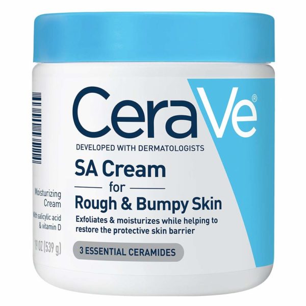 CeraVe Moisturizing Cream with Salicylic Acid | Exfoliating Body Cream with Lactic Acid, Hyaluronic Acid, Niacinamide, and Ceramides | Fragrance Free & Allergy Tested | 19 Ounce