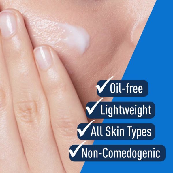 CeraVe PM Facial Moisturizing Lotion | Night Cream with Hyaluronic Acid and Niacinamide | Ultra-Lightweight, Oil-Free Moisturizer for Face | 3 Ounce - Image 3