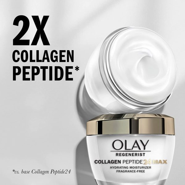 Olay Regenerist Collagen Peptide 24 MAX Hydrating Face Moisturizer, 1.7 oz + Whip Face Moisturizer Travel/Trial Size Gift Set - Image 4