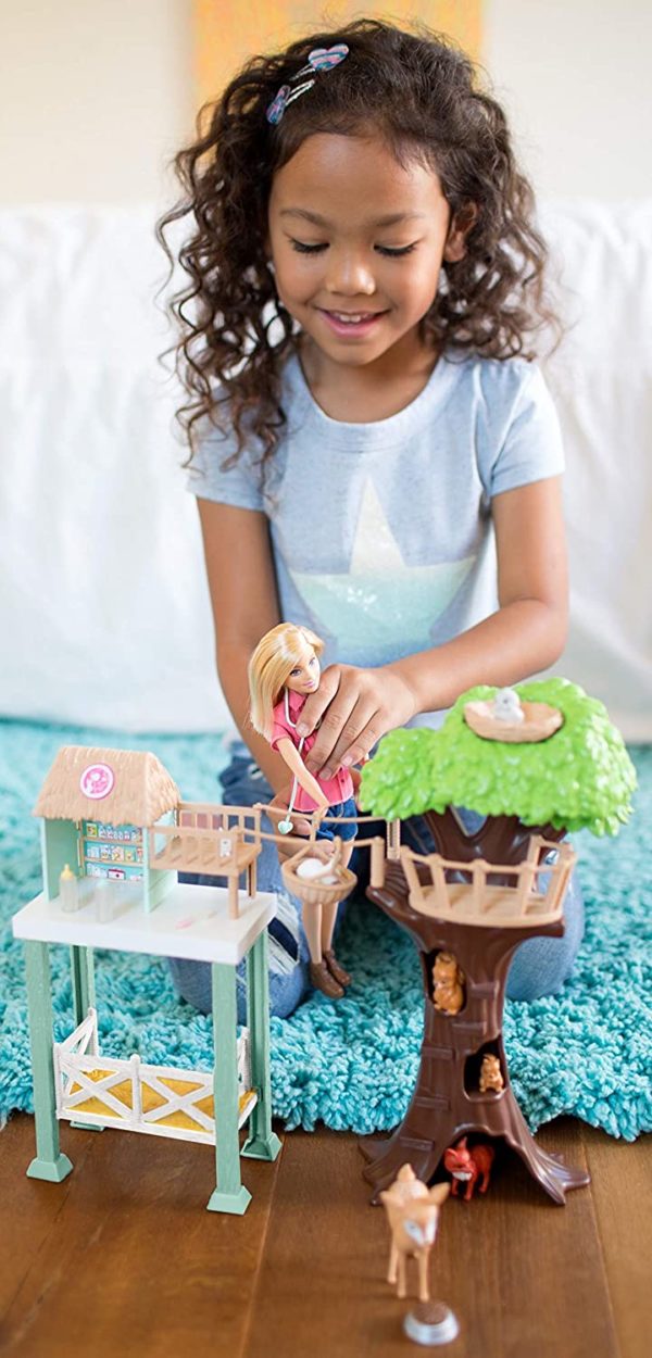 ​Barbie Doll and Animal Rescue Center with 8 Animals - Image 2