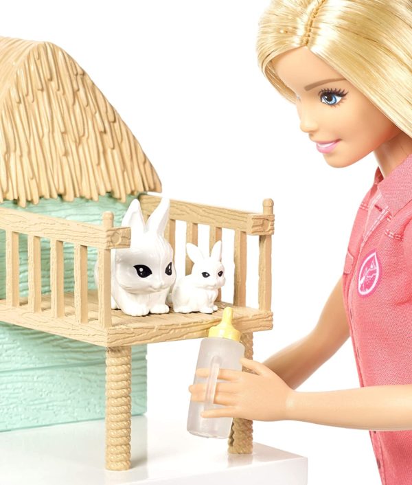 ​Barbie Doll and Animal Rescue Center with 8 Animals - Image 3